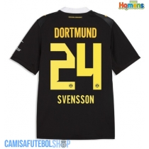 Camisa de time de futebol Borussia Dortmund Daniel Svensson #24 Replicas 2º Equipamento 2026-27 Manga Curta
